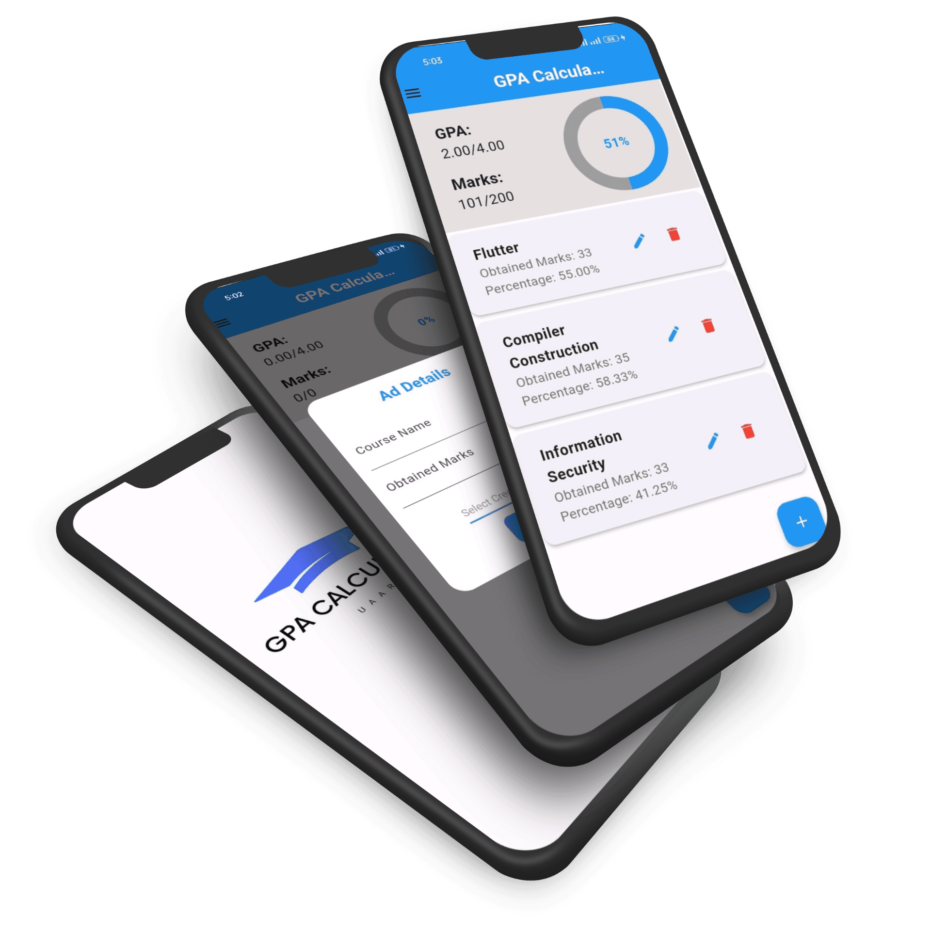 GPA Calculator App — screen 1