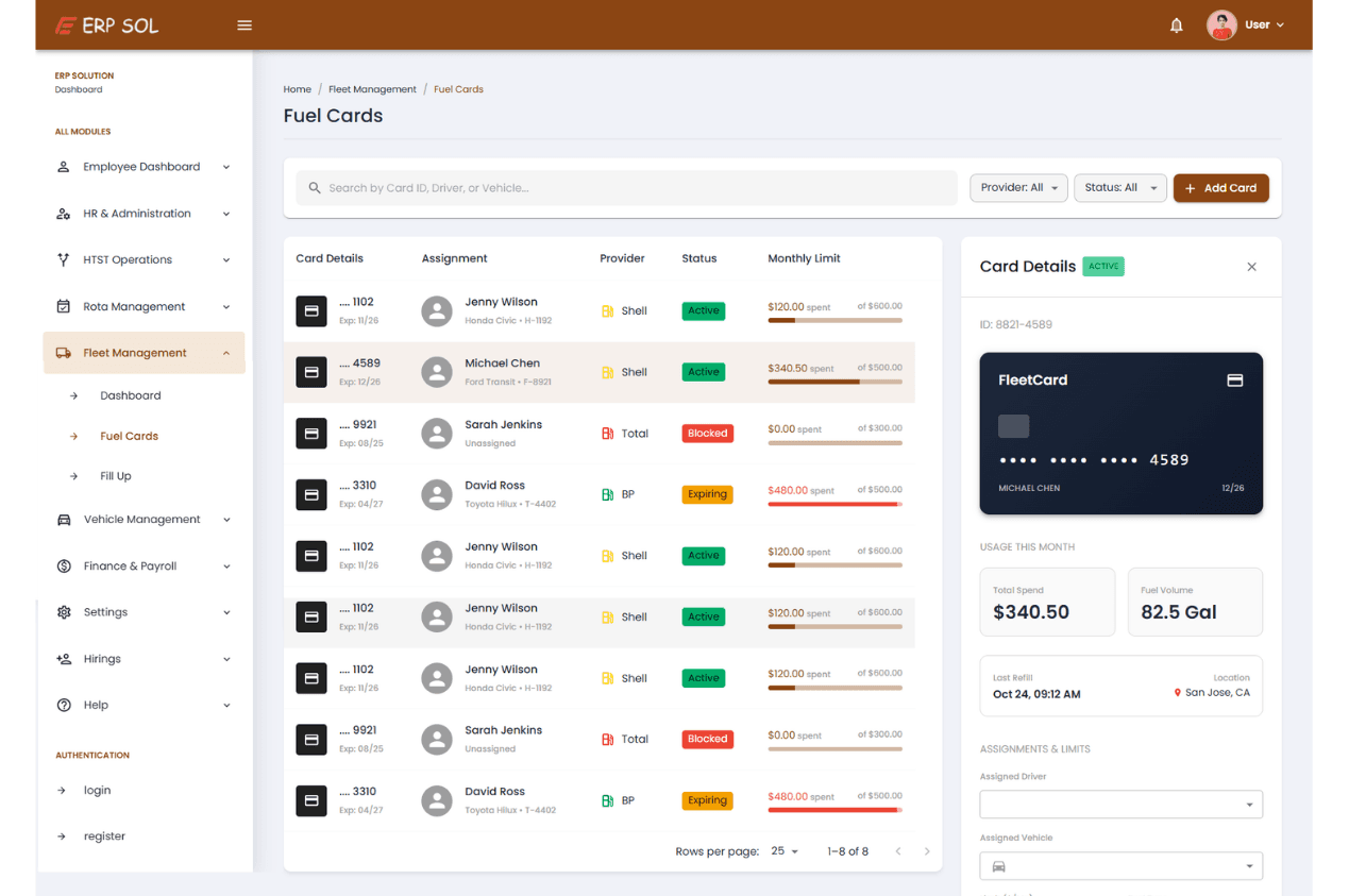 Enterprise & Management System — screen 4