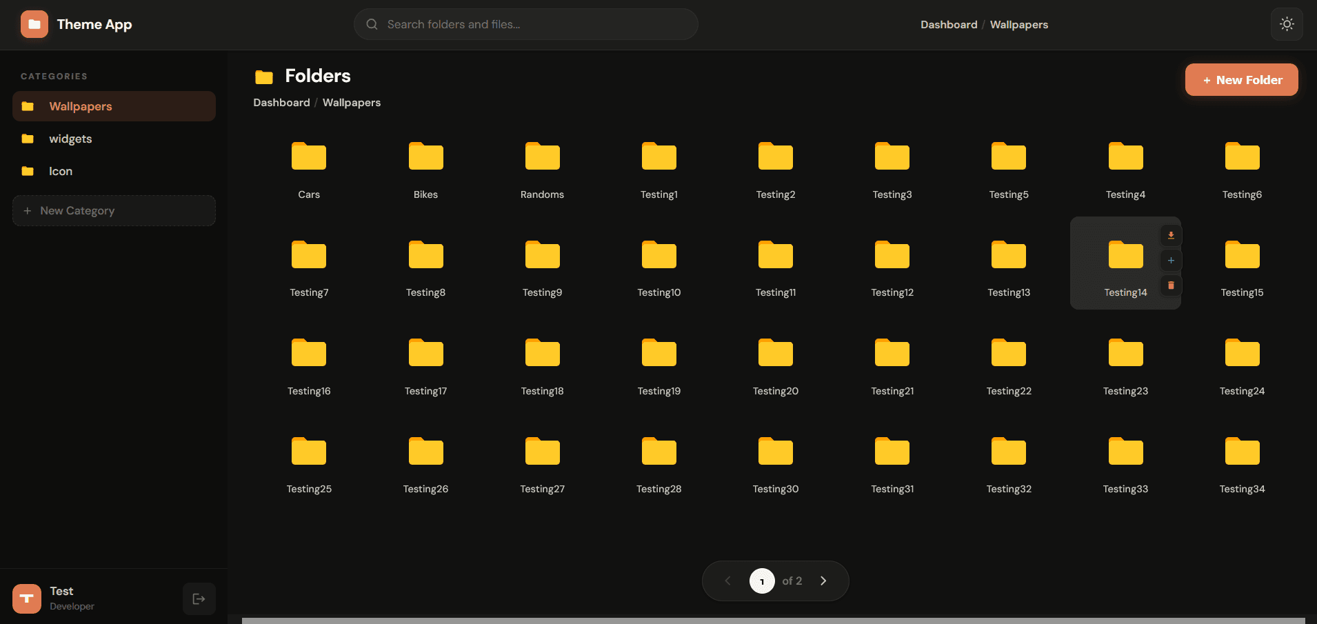 Theme Marketplace Admin Panel gallery 2