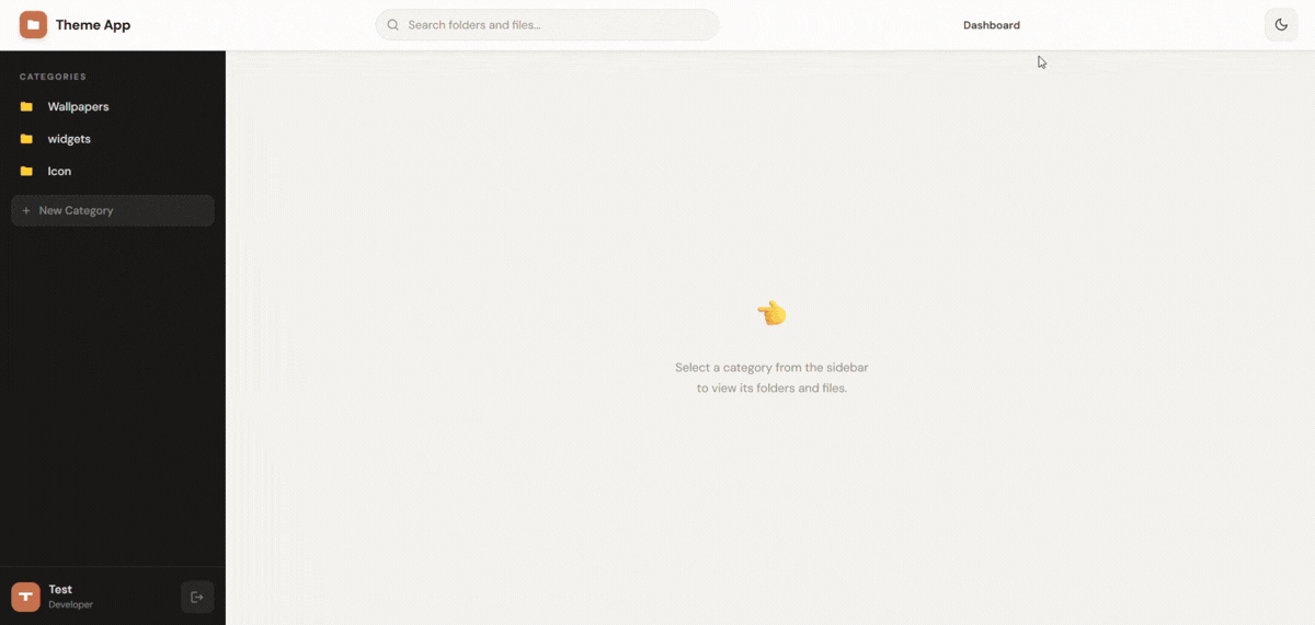 Theme Admin Panel
